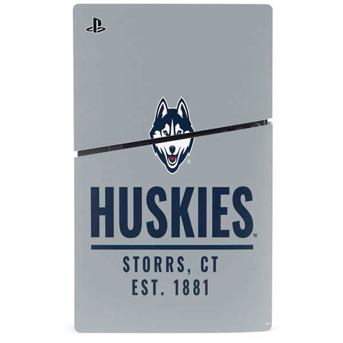 University of Connecticut Huskies Est 1881 PS5 Slim Digital Edition Console Skin