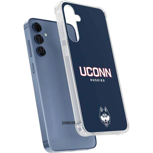 University of Connecticut Huskies UConn Galaxy A35 5G Clear Case