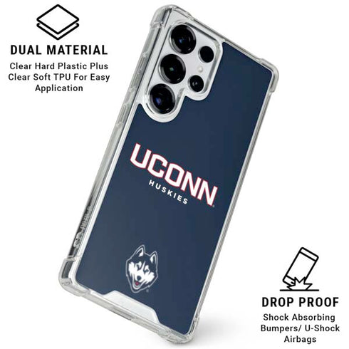 University of Connecticut Huskies UConn Galaxy S25 Ultra Clear Case