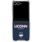 University of Connecticut Huskies UConn Galaxy Z Flip7 Clear Case