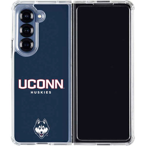 University of Connecticut Huskies UConn Galaxy Z Fold7 Clear Case