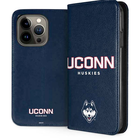 University of Connecticut Huskies UConn iPhone 13 Pro Folio Case