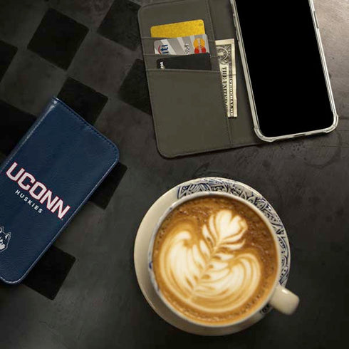 University of Connecticut Huskies UConn iPhone 14 Pro Folio Case