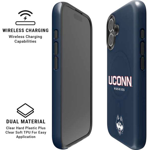 University of Connecticut Huskies UConn iPhone 16 Magsafe Impact Case