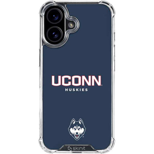 University of Connecticut Huskies UConn iPhone 16 Plus Clear Case