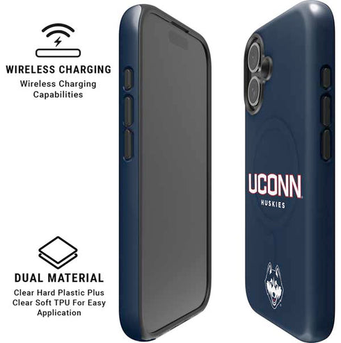 University of Connecticut Huskies UConn iPhone 16 Plus Magsafe Impact Case