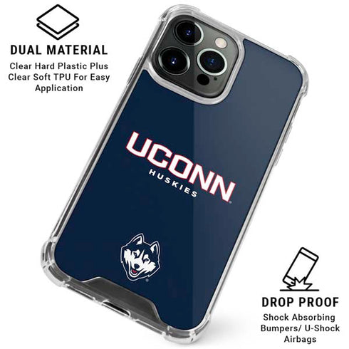 University of Connecticut Huskies UConn iPhone 16 Pro Max Clear Case