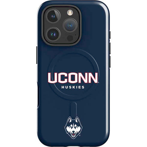 University of Connecticut Huskies UConn iPhone 16 Pro Max Magsafe Impact Case