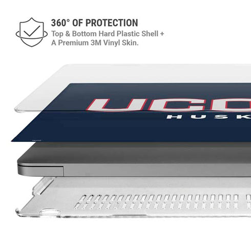 University of Connecticut Huskies UConn MacBook Pro 14in (2021-24) Case plus Skin