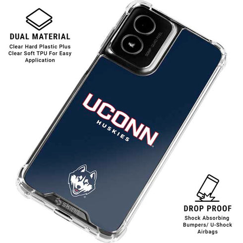 University of Connecticut Huskies UConn Moto G Power 5G (2024) Clear Case