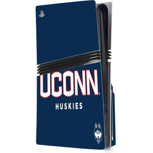 University of Connecticut Huskies UConn PS5 Pro Disk Console Skin