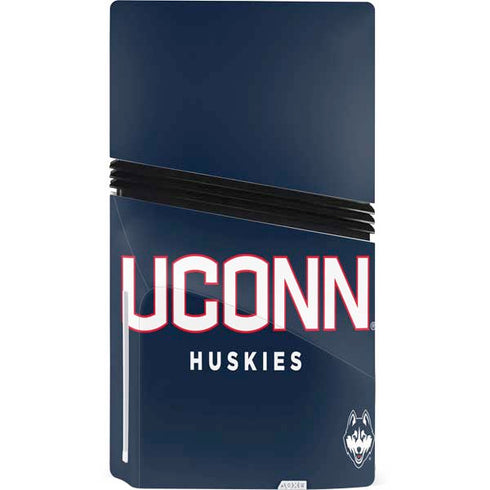 University of Connecticut Huskies UConn PS5 Pro Disk Console Skin
