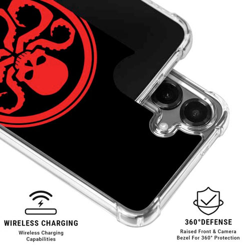 Marvel Captain America Hydra Symbol Galaxy S26 Clear Case