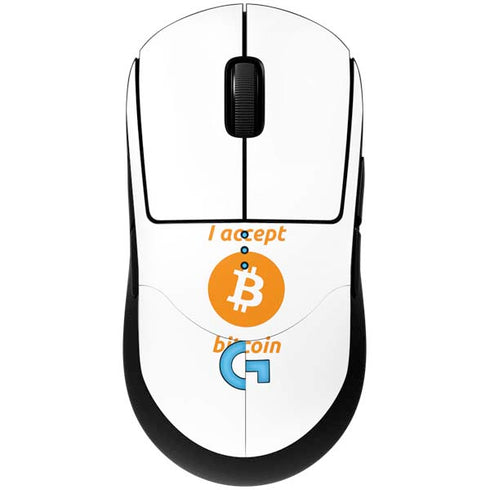 I Accept Bitcoin G Pro Wireless Gaming Mouse Skin