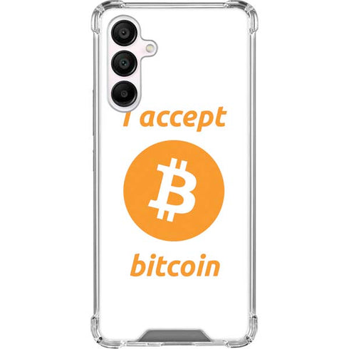 I Accept Bitcoin Galaxy A16 5G Clear Case