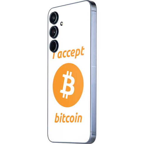 I Accept Bitcoin Galaxy A55 5G Skin