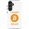 I Accept Bitcoin Galaxy S25 Impact Case