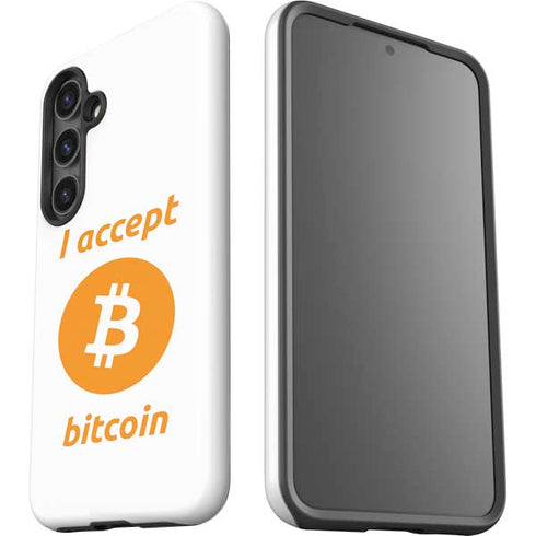 I Accept Bitcoin Galaxy S25 Impact Case