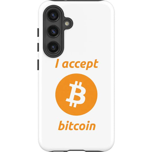 I Accept Bitcoin Galaxy S25 Plus Impact Case