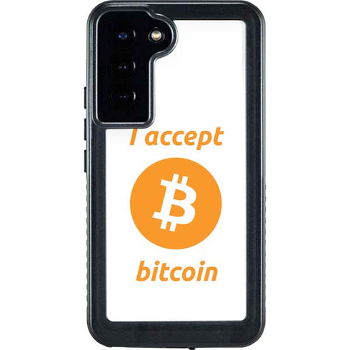 I Accept Bitcoin Galaxy S24 Plus Waterproof Case