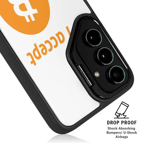 I Accept Bitcoin Galaxy S25 Ultra Kickstand Case