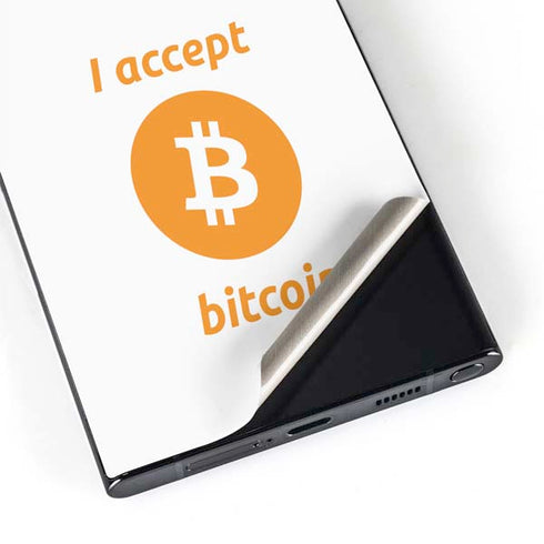 I Accept Bitcoin Galaxy S24 Ultra Skin