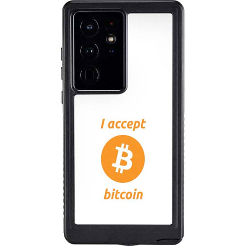 I Accept Bitcoin Galaxy S24 Ultra Waterproof Case