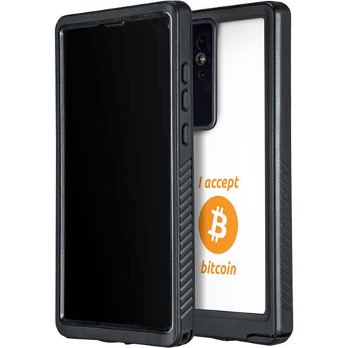 I Accept Bitcoin Galaxy S24 Ultra Waterproof Case