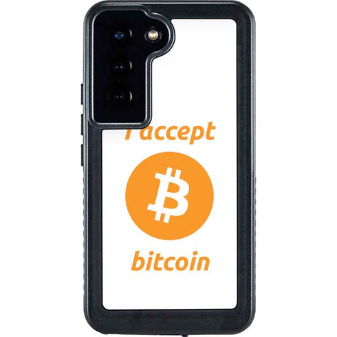 I Accept Bitcoin Galaxy S24 Waterproof Case