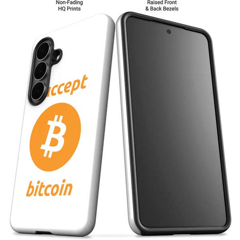 I Accept Bitcoin Galaxy S26 Impact Case