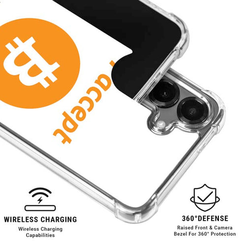 I Accept Bitcoin Galaxy S26 Plus Clear Case