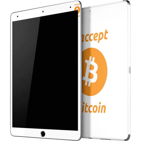 I Accept Bitcoin iPad Skins