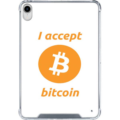 I Accept Bitcoin iPad 11th Gen (2025) Clear Case