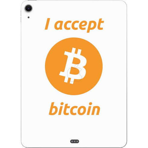 I Accept Bitcoin Apple iPad Air Skin