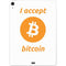 I Accept Bitcoin Apple iPad Air Skin