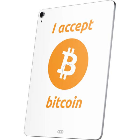 I Accept Bitcoin Apple iPad Air Skin