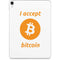 I Accept Bitcoin Apple iPad Pro Skin