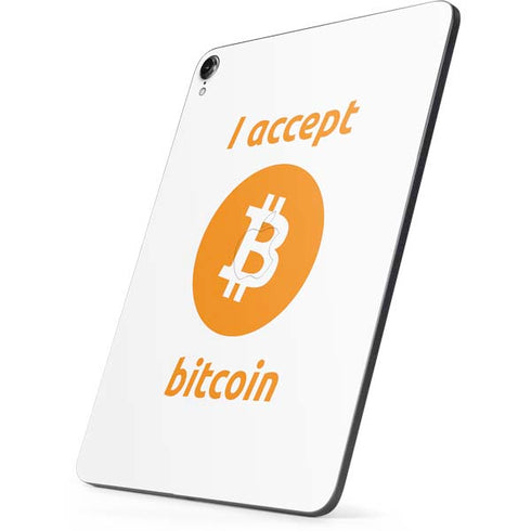 I Accept Bitcoin Apple iPad Pro Skin