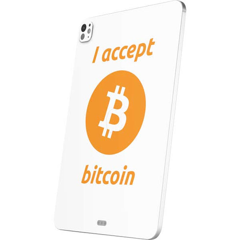 I Accept Bitcoin iPad Pro 13in M4 (2024) Skin