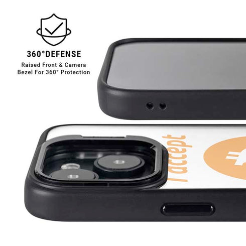 I Accept Bitcoin iPhone 14 Kickstand Case