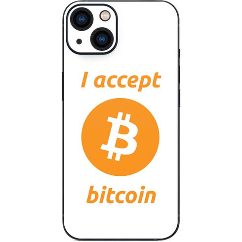 I Accept Bitcoin iPhone Skins