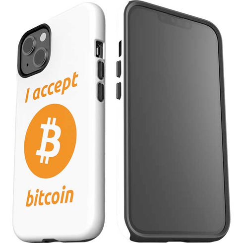 I Accept Bitcoin iPhone 15 Impact Case