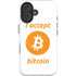 I Accept Bitcoin iPhone 16 Plus Magsafe Impact Case