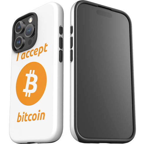 I Accept Bitcoin iPhone 16 Pro Impact Case