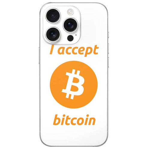 I Accept Bitcoin iPhone 16 Pro Skin