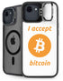 I Accept Bitcoin iPhone 16e Kickstand Case