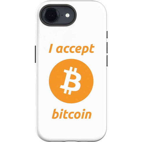 I Accept Bitcoin iPhone 16e Impact Case