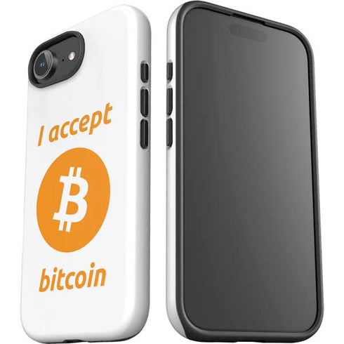 I Accept Bitcoin iPhone 16e Impact Case
