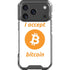 I Accept Bitcoin iPhone 18 Pro Clear Case