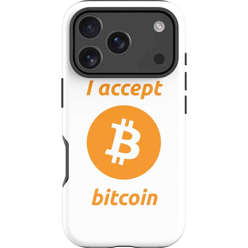 I Accept Bitcoin iPhone 18 Pro Impact Case